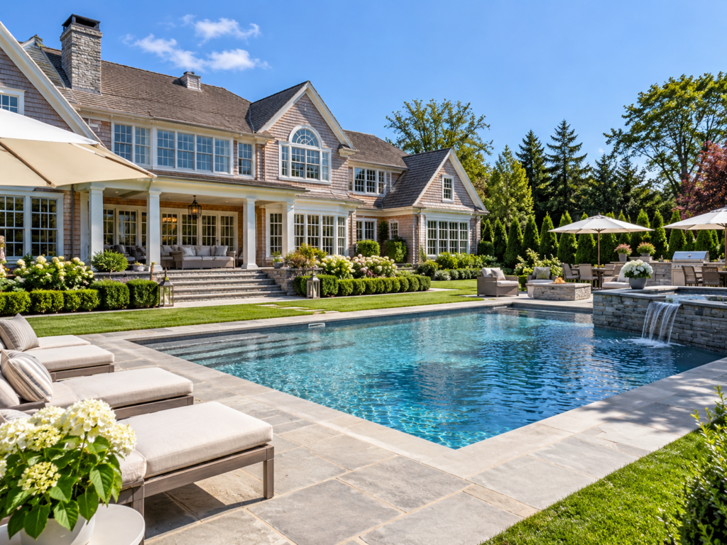 custom inground pool design and construction on Long Island