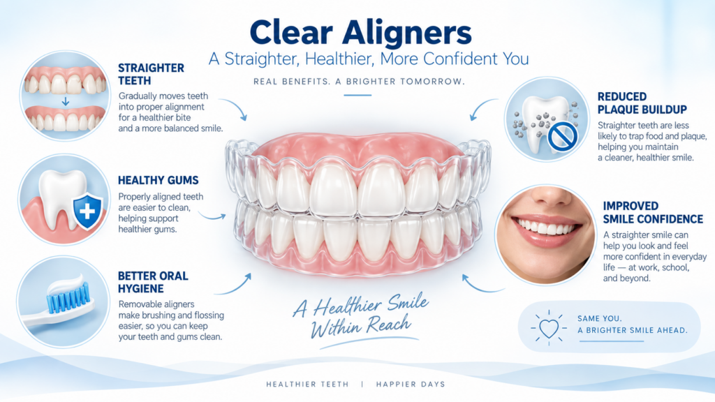 Invisalign can help reduce these risks