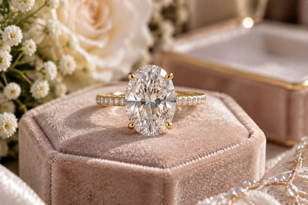 oval cut engagement rings