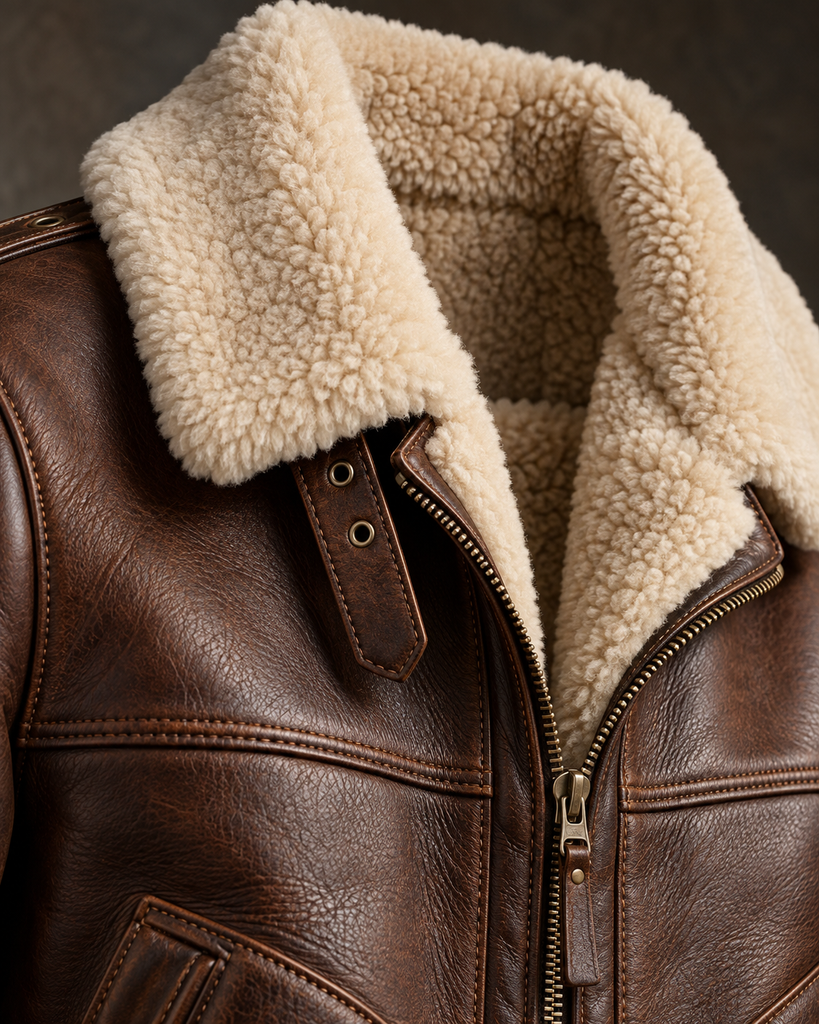 Shearling Leather Jacket