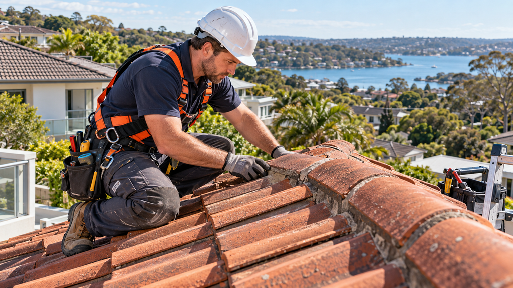 roofer working across the Sutherland Shir