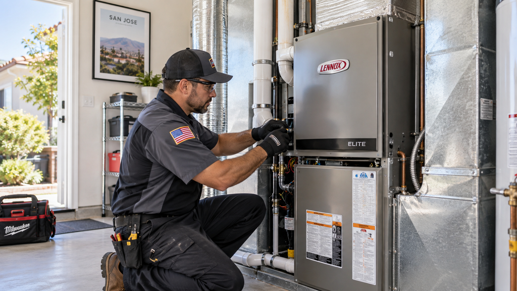 furnace installation in San Jose