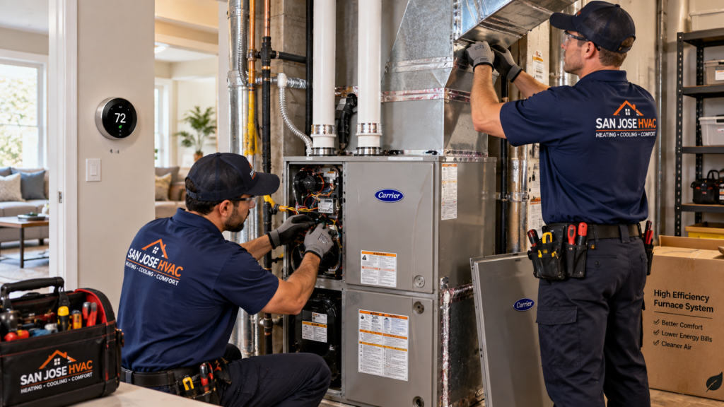 furnace installation in San Jose
