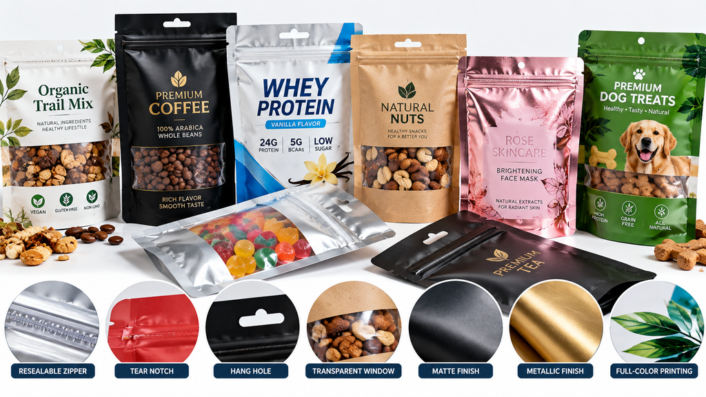 flexible flat pouch packaging