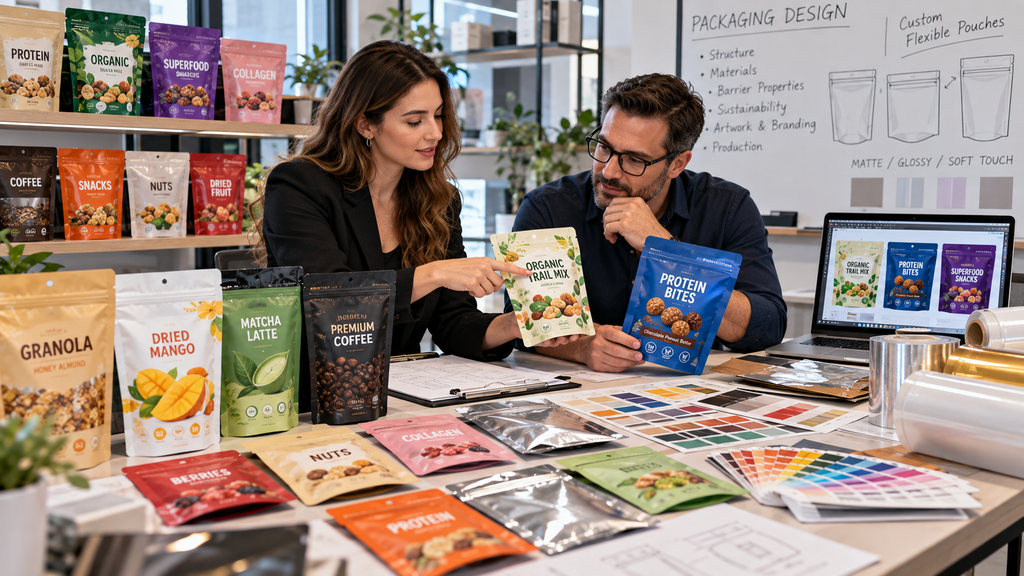 flexible flat pouch packaging