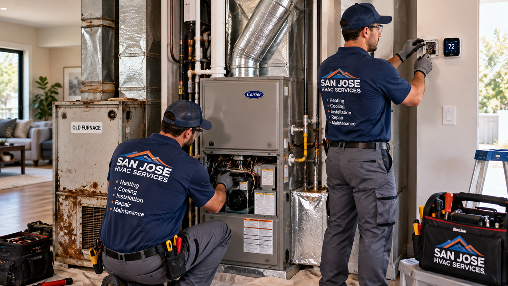 furnace installation in San Jose